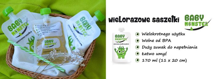 Zdjęcie użytkownika BabyMonster - saszetki wielorazowe dla dzieci.